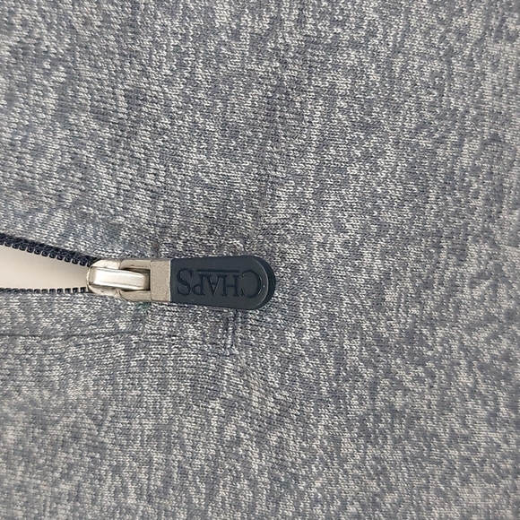 Chaps Sport Heather Grey Quarter Zip Pullover Light Jacket 2X XXL - Picture 4 of 8